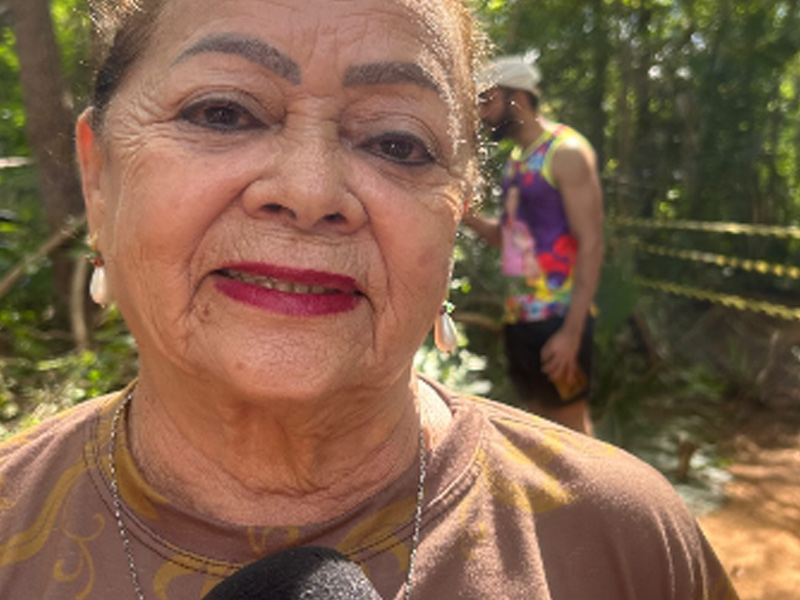 Vídeo: Socorro de Luna, a solteirona mais famosa do Brasil, participa do corte e fala da expectativa para o Pau da Bandeira de Barbalha