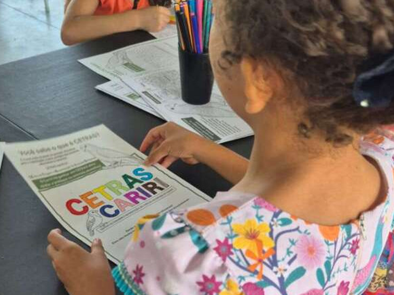 Semace aproxima crianças da proteção da fauna e apresenta projeto do Cetras Cariri