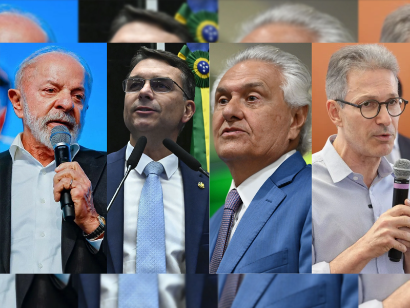 Pesquisa aponta empate de Lula com Caiado e Zema em cenários de 2º turno