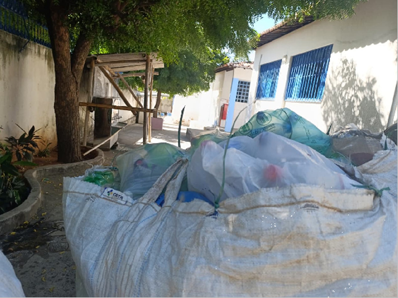 Escola municipal arrecada quase 1,5 tonelada de recicláveis em projeto ambiental de Juazeiro do Norte