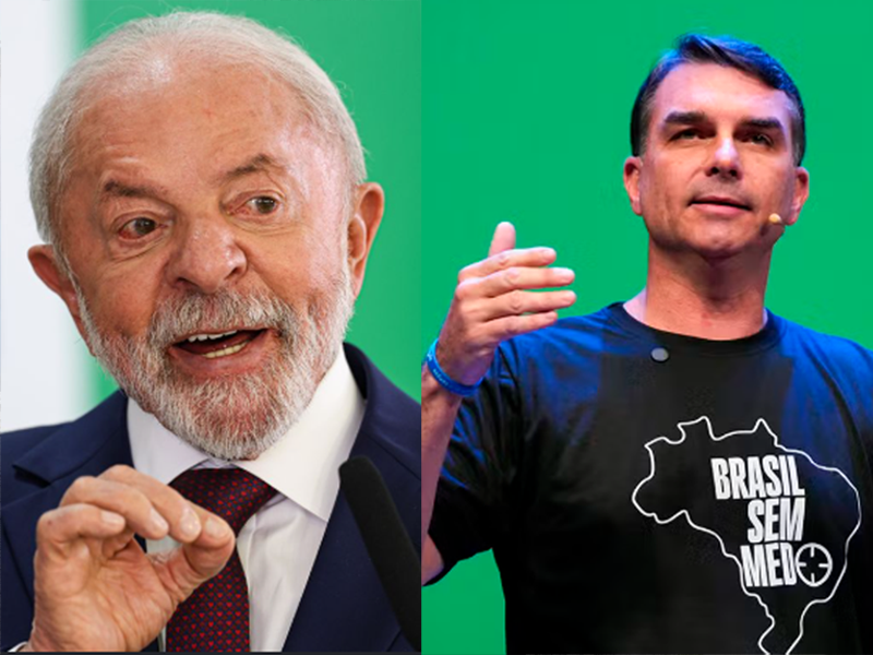 Pesquisa Nexus/BTG: Lula tem 47% e Flávio Bolsonaro 44% em cenário de 2º turno