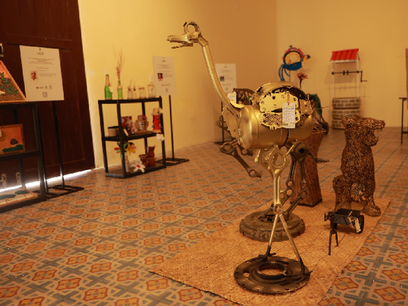 Centro Cultural Daniel Walker recebe exposição de arte sustentável até 29 de junho, em Juazeiro do Norte