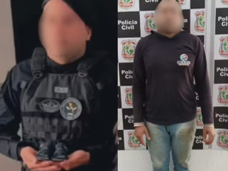 Homem é conduzido à delegacia após se passar por policial do Raio, no interior do Ceará