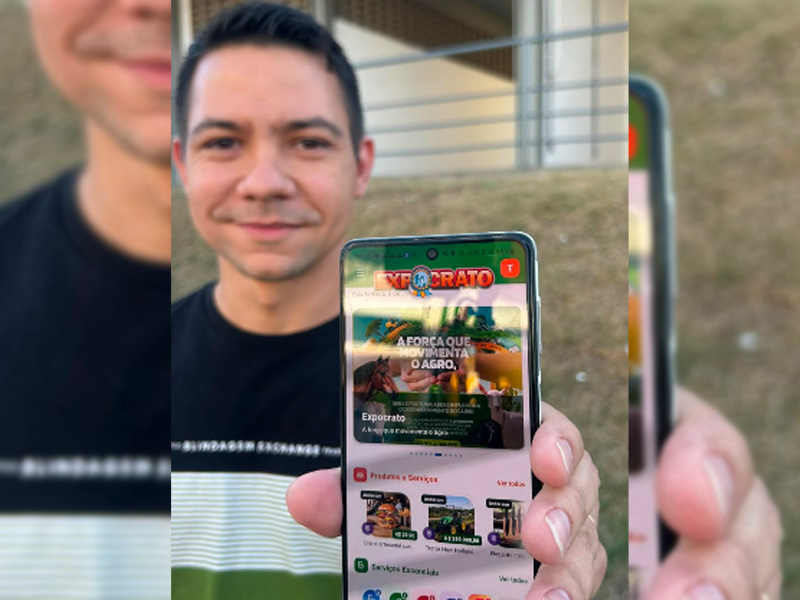Vídeo: Aplicativo Expocrato, desenvolvido pela ACCOA, facilita localização de serviços, empresas, pessoas e conta com configuração antifurto para celulares