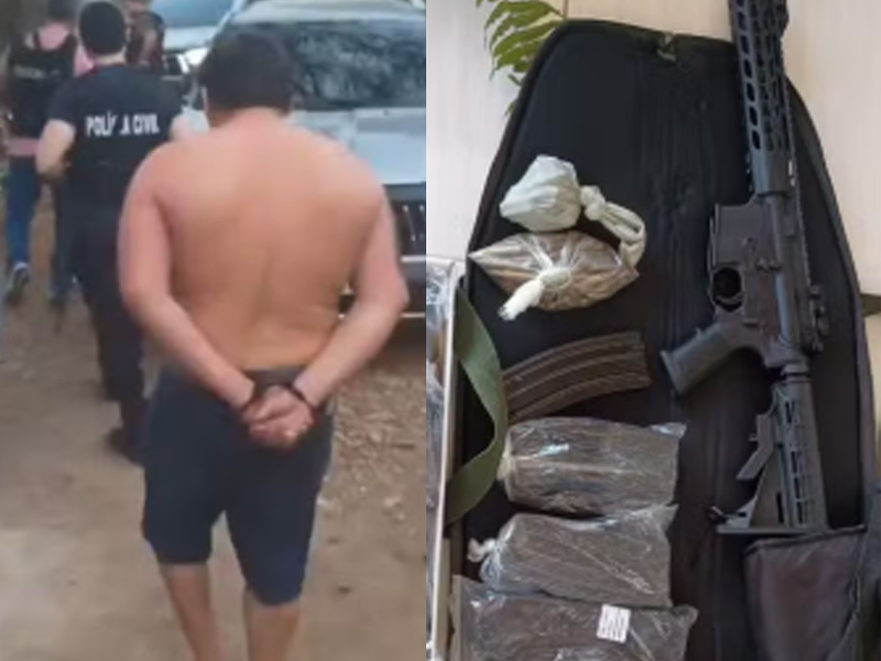 Suspeito de fornecer armas e drogas para facção criminosa na Paraíba é preso no Ceará