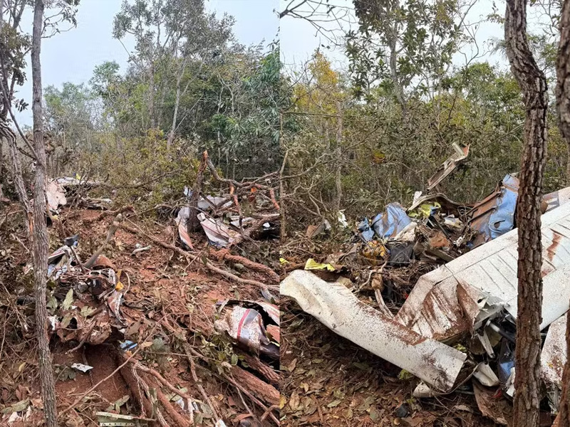 Queda de avião em Campo Grande deixa piloto e pesquisadora alemã mortos