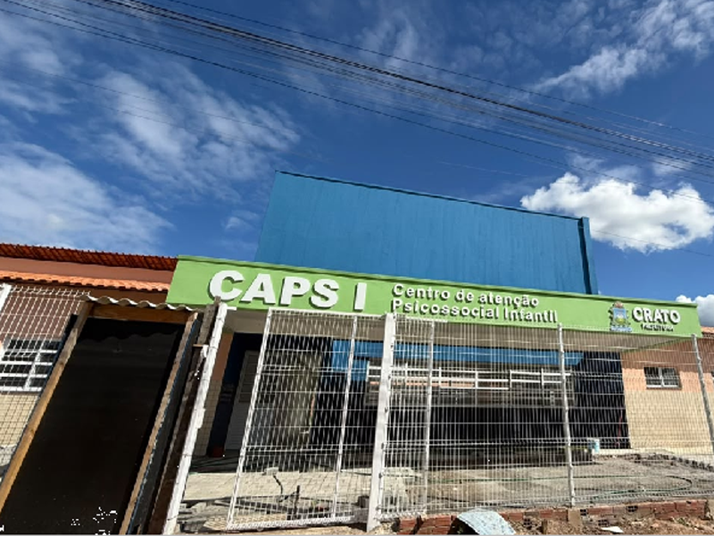 Obra do CAPS Infantil está em fase de conclusão, no Crato