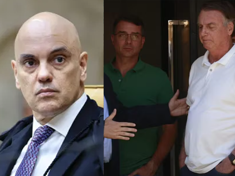 Moraes suspende visitas de Flávio Bolsonaro ao pai por 90 dias