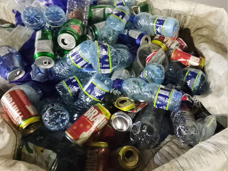 Catadores recolhem mais de 500 kg de recicláveis durante festa dos 115 anos de Juazeiro do Norte