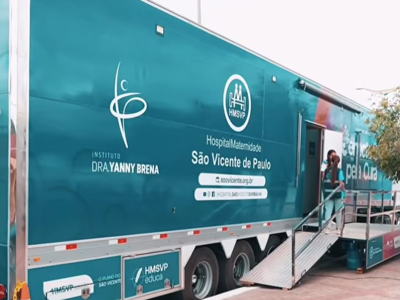 Instituto Dra. Yanny Brena promove ação de saúde com a Carreta Conectados Pela Cura em mais um bairro de Juazeiro do Norte