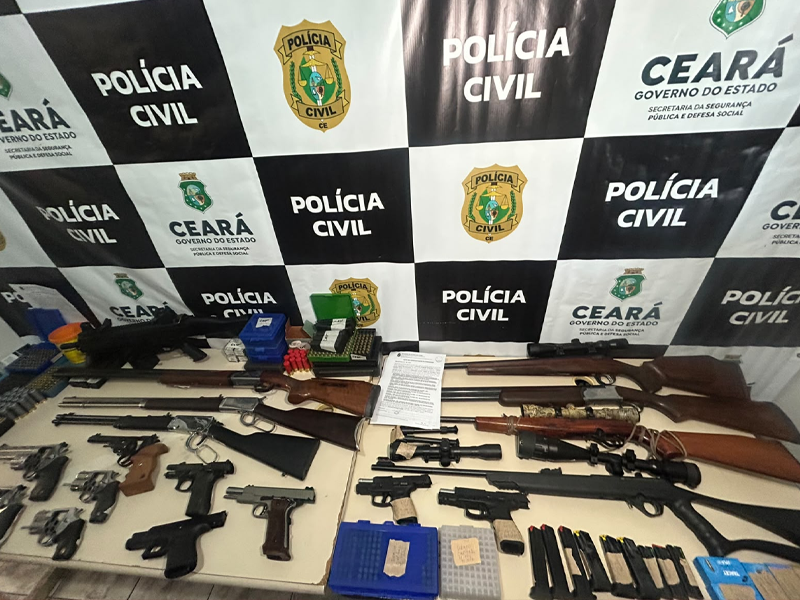 🔴AO VIVO: Polícia Civil deflagra operação para apreender armas de fogo na região do Cariri e em Iguatu; cinco pessoas são presas