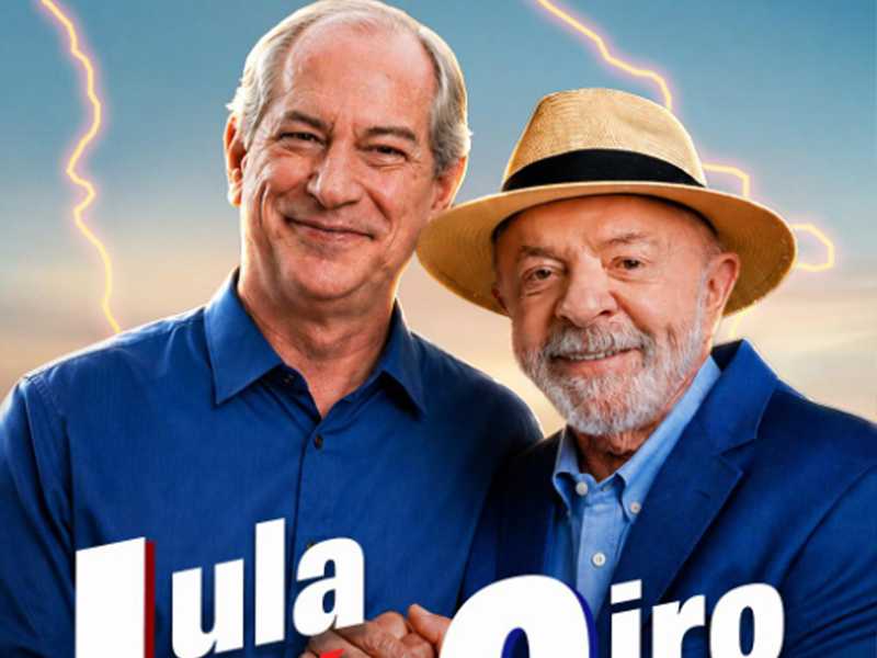 Usando arte feita por IA, Ivo Gomes declara apoio a Ciro Gomes para o Governo do Ceará e a Lula para a Presidência