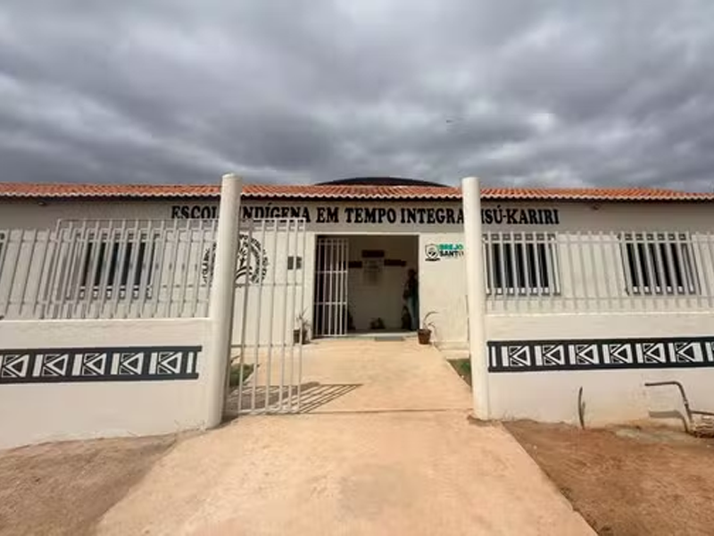 Primeira escola indígena em tempo integral do Cariri é inaugurada em Brejo Santo
