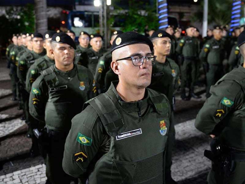 Ceará é o único estado do país a atingir 100% do efetivo previsto da Polícia Militar