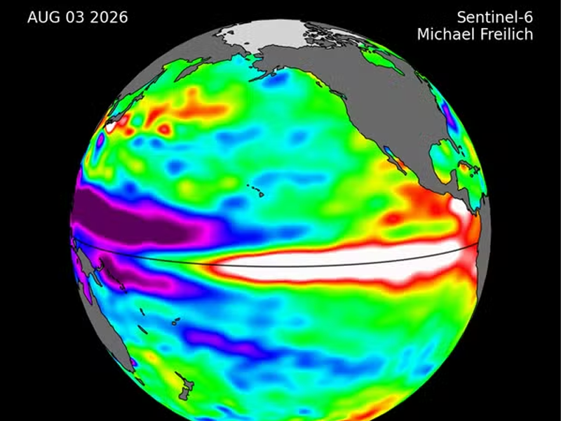 NOAA eleva para 90% chance de El Niño muito forte entre outubro e dezembro