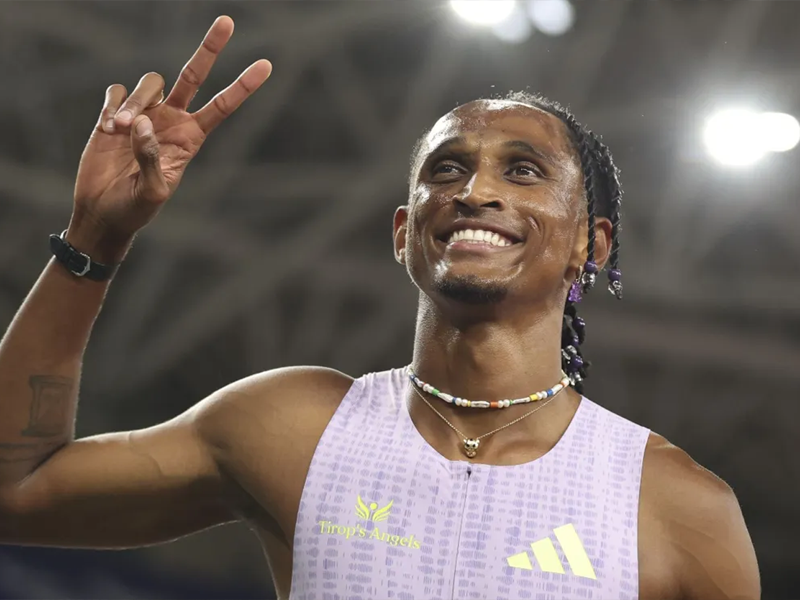 Alison dos Santos quebra recorde mundial dos 400m com barreiras e faz história na Diamond League