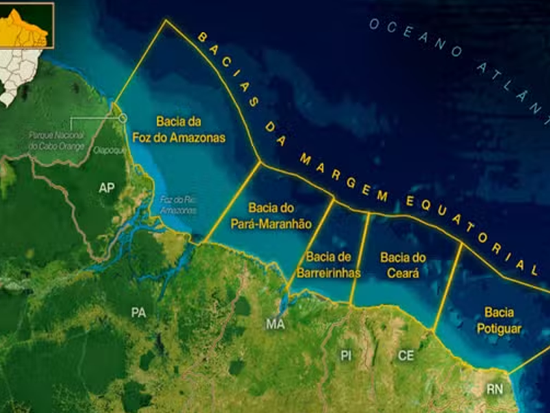 Petrobras prevê investir US$ 2,5 bilhões na Margem Equatorial até 2030, mas exploração ainda depende de licença ambiental