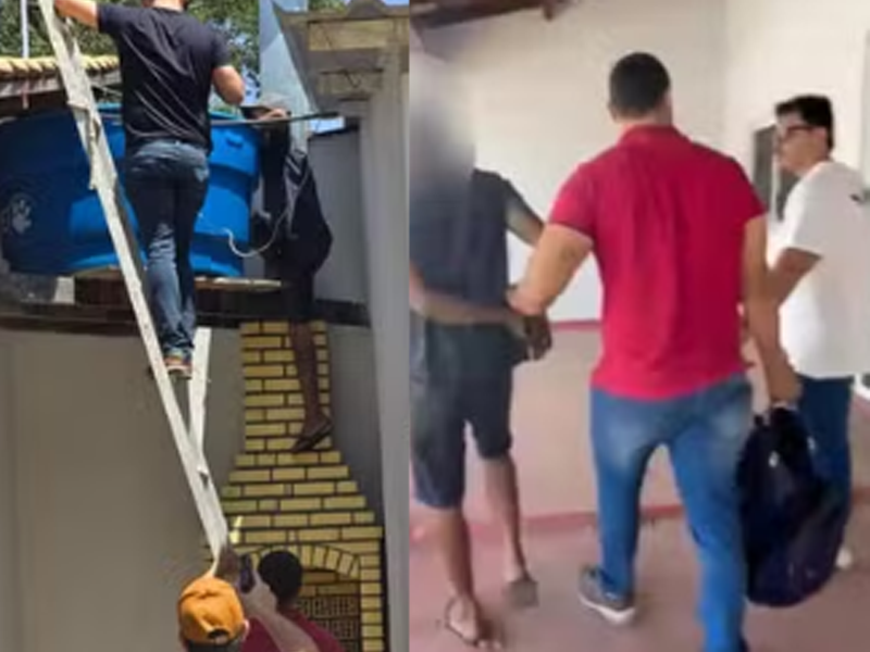 Suspeito de furto tenta se esconder em caixa d’água, mas acaba preso em Juazeiro do Norte