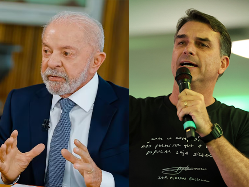 Quaest aponta empate entre Lula e Flávio Bolsonaro com 42% no 2º turno