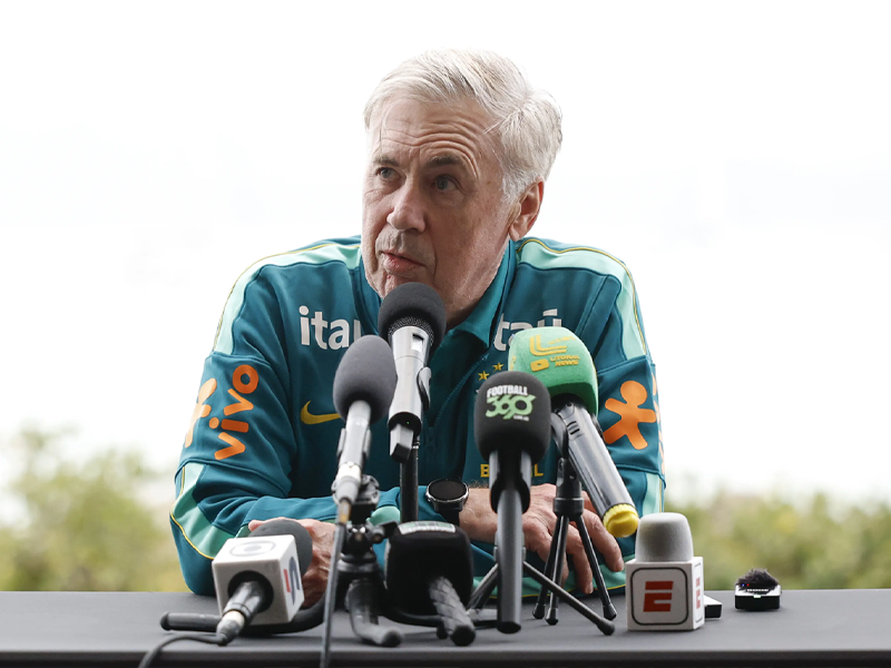 Ancelotti confirma escalação do Brasil para amistoso contra a Austrália