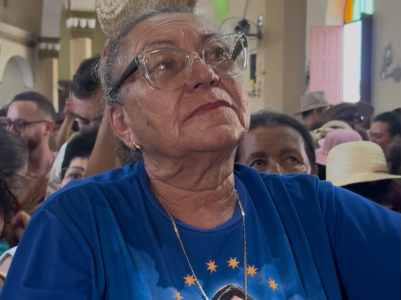 Vídeo: Emocionada, devota de Alagoas fala sobre despedida durante romaria de Nossa Senhora das Dores em Juazeiro do Norte