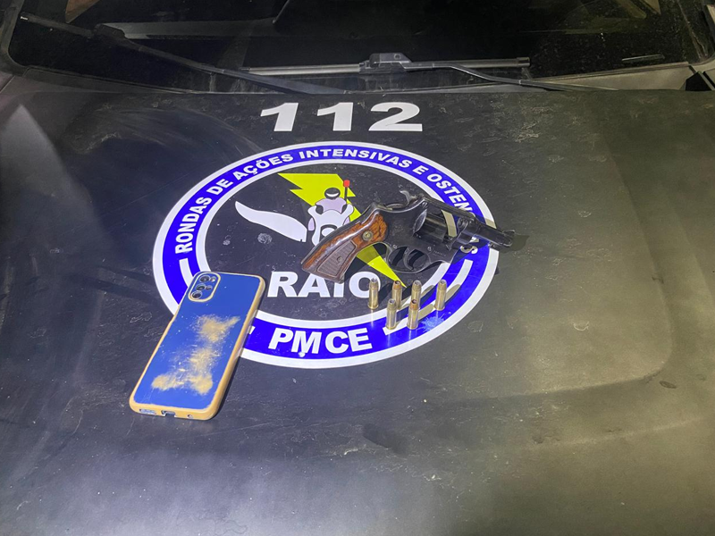 Homem é preso com revólver calibre .38 durante abordagem do Raio em Juazeiro do Norte