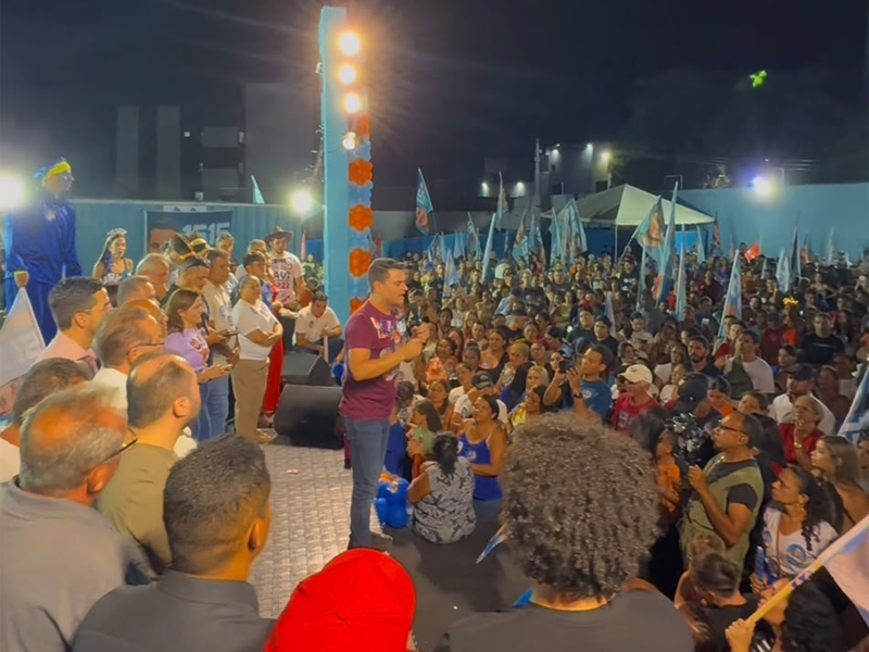 Inauguração do comitê de Yury do Paredão reúne grande multidão no Crato