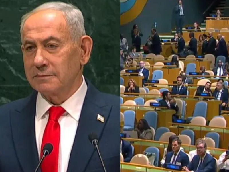 Brasil e outras delegações deixam plenário da ONU durante discurso de Netanyahu