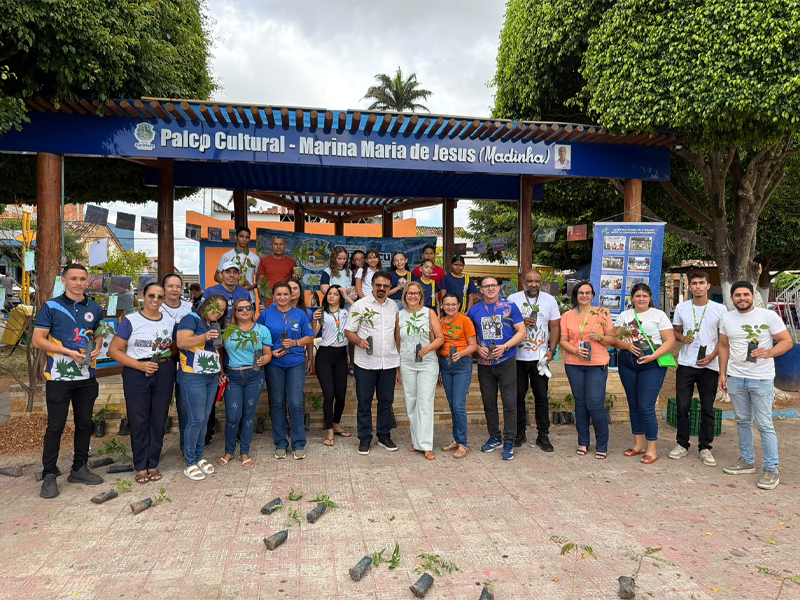 Semana da Árvore é encerrada com atividade de educação ambiental em Caririaçu