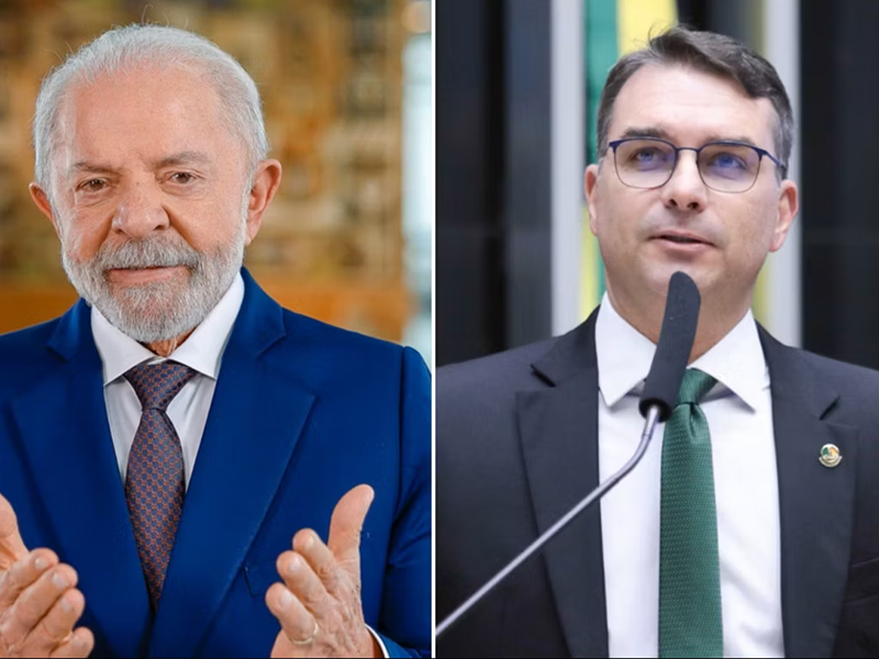 Pesquisa PoderData aponta empate entre Lula e Flávio Bolsonaro no segundo turno