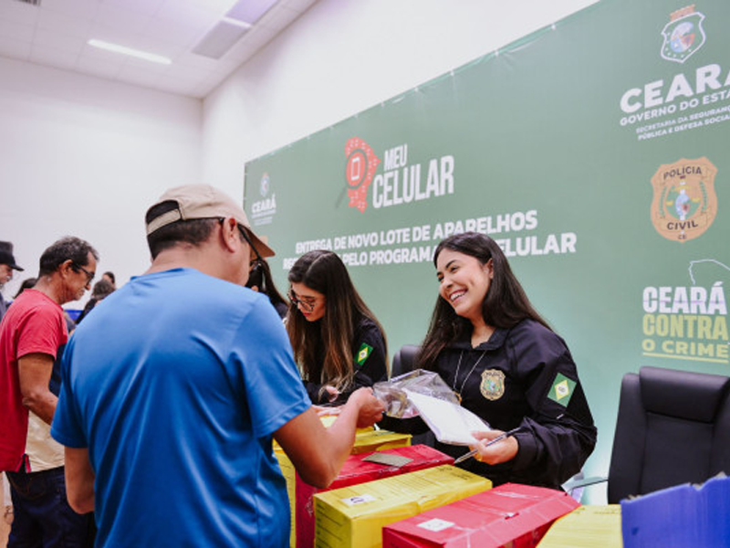 Ceará recupera mais de 18,4 mil celulares por meio do programa Meu Celular